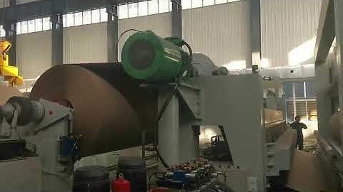 Paper mill: New paper slitting rewinder machine running.