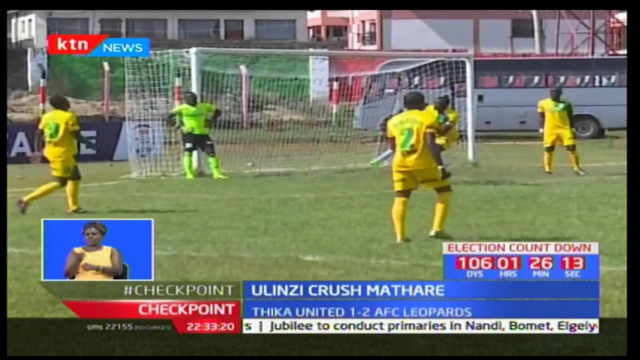 Ulinzi Stars thrash Mathare United in a match played at Afraha Stadium in Nakuru