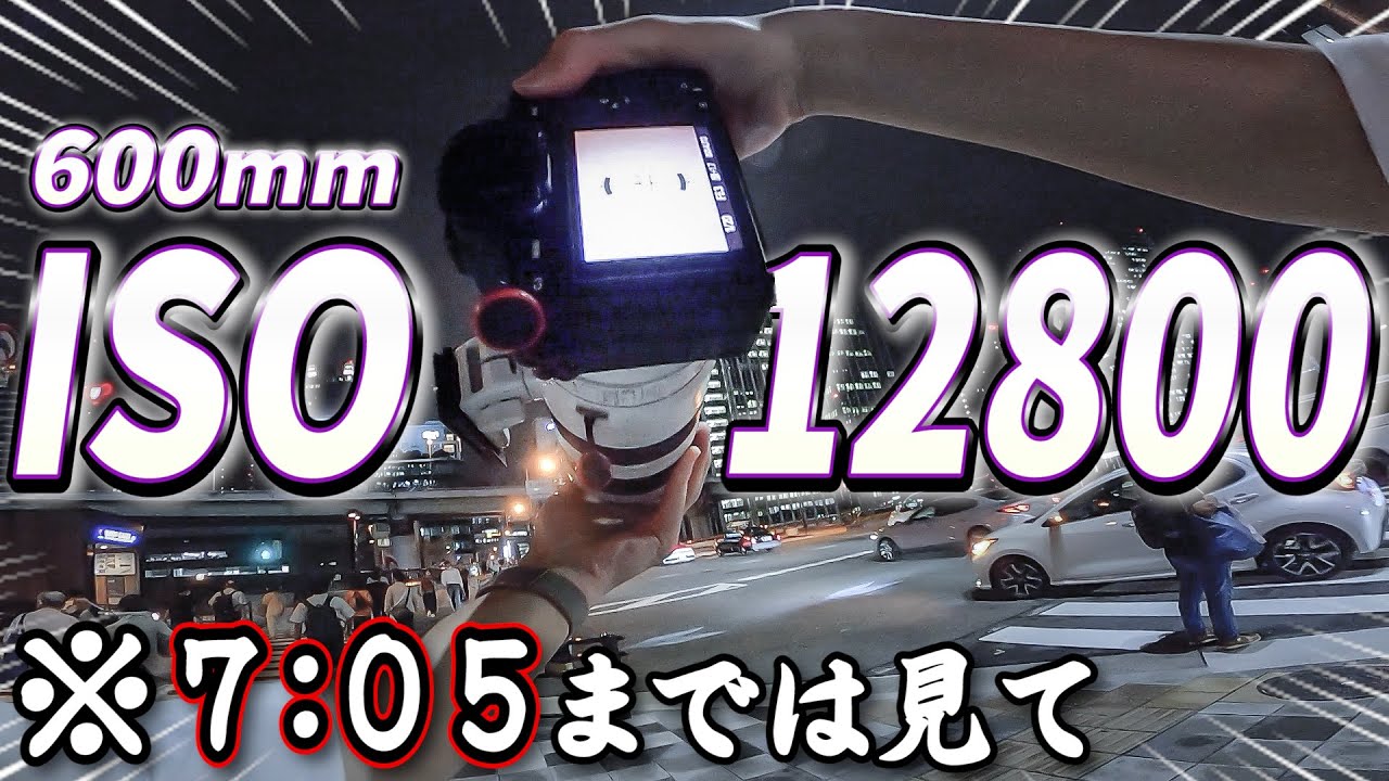 【600mm】ISO12800で手持ち夜景スナップしてたらまさかの展開に・・・