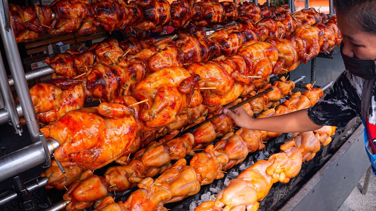 Популярная уличная еда с увлекательным процессом приготовления | Азиатская уличная еда