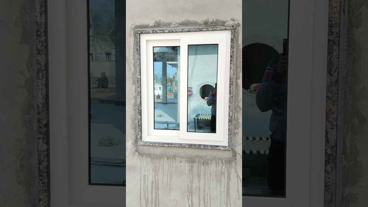 Upvc Window with safari Glass T Frame