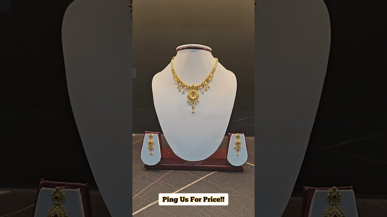 Flower Enamel Necklace With Hangings In Just 25 Grams ❤️❤️