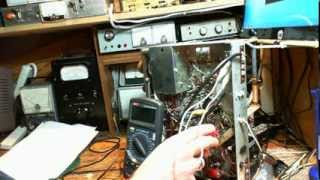 Stromberg Carlson FR503/504 video #5 - Troubleshooting Low B+ from Power Supply
