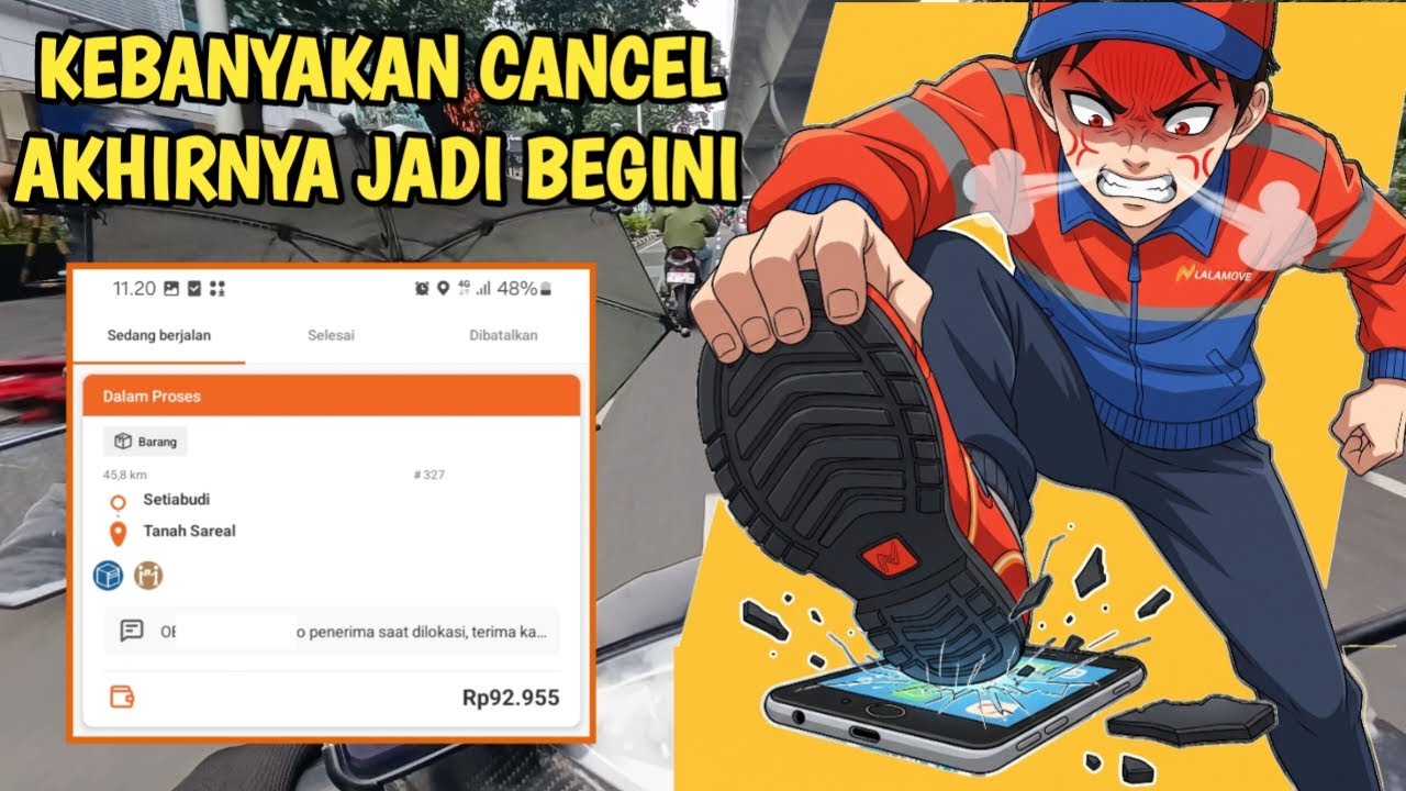 KEBANYAKAN CANCEL AKHIRNYA JADI BEGINI DRIVER LALAMOVE MOTOR | ABANG LALA
