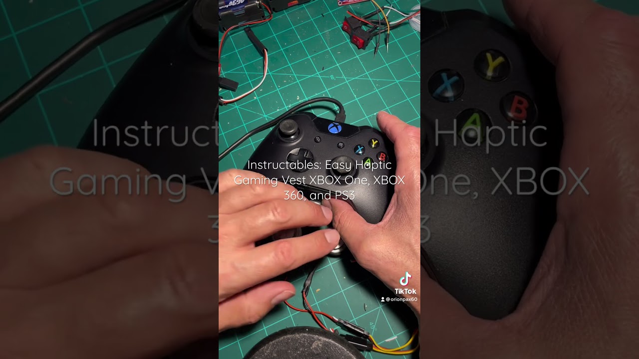 Easy DIY Haptic Gaming Vest - for XBOX 360, XBOX ONE, PS3