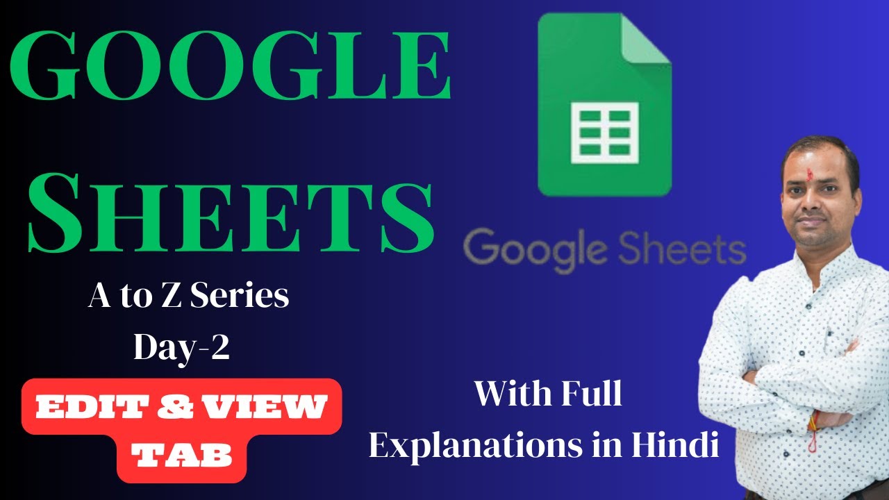 Google Sheet Edit Menu | Google Sheet