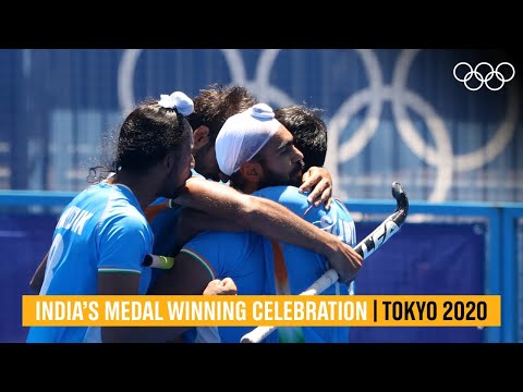 India celebrates bronze medal win! 🥉 | #Tokyo2020 Highlights