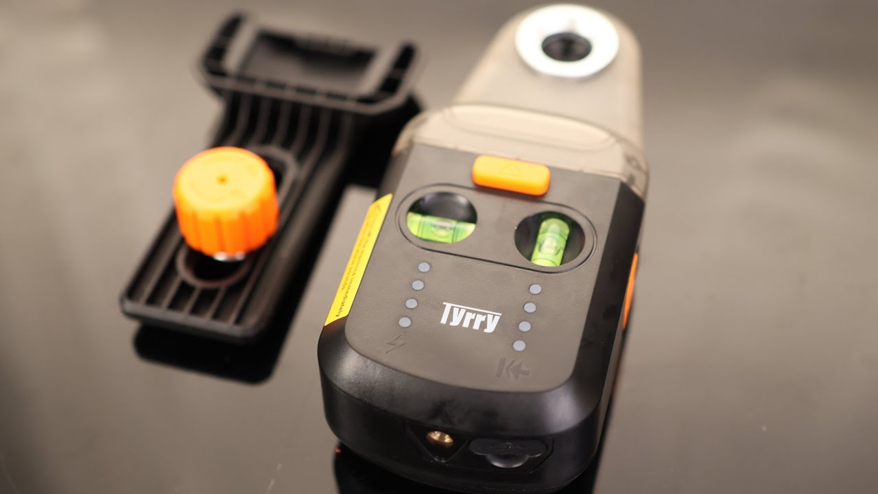 Tyrry 4-in-1 Laser Level Tool with Line Laser, Drill Dust Collector, Wall Bracket, Electronic Vacuum