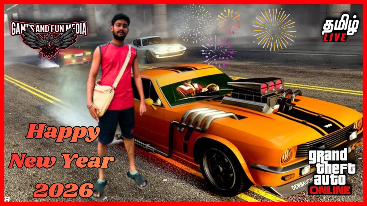 🔴GTA 5 Online Tamil Live | EPIC CARS Races With Friends | New Year Special 2026