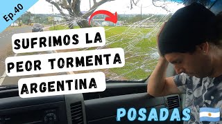 😭GRANIZOS GIGANTES destruyen nuestro MOTORHOME en POSADAS❌#tormenta #posadasmisiones #argentina