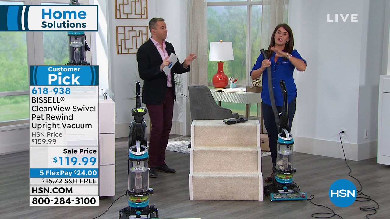 BISSELL CleanView Swivel Pet Rewind Upright Vacuum YouTube