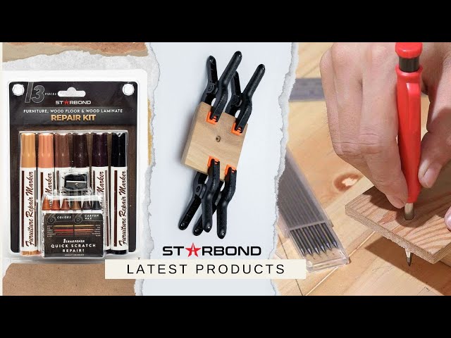 Starbond Wood Furniture, Floor, and Laminate Repair Markers Sets 6 Pcs Touch-Up Kit