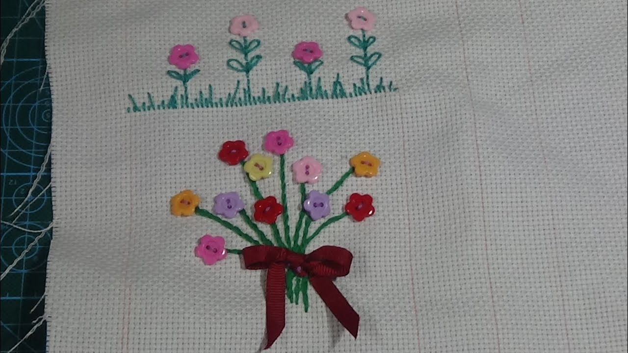 Bordando con botones