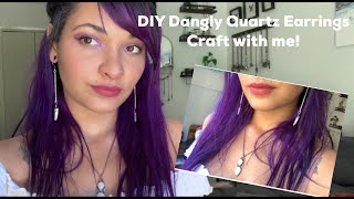 DIY WIRE WRAPPED Crystal Earrings