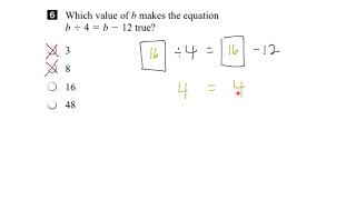 EQAO Grade 6 Math 2017 Question 6 Solution