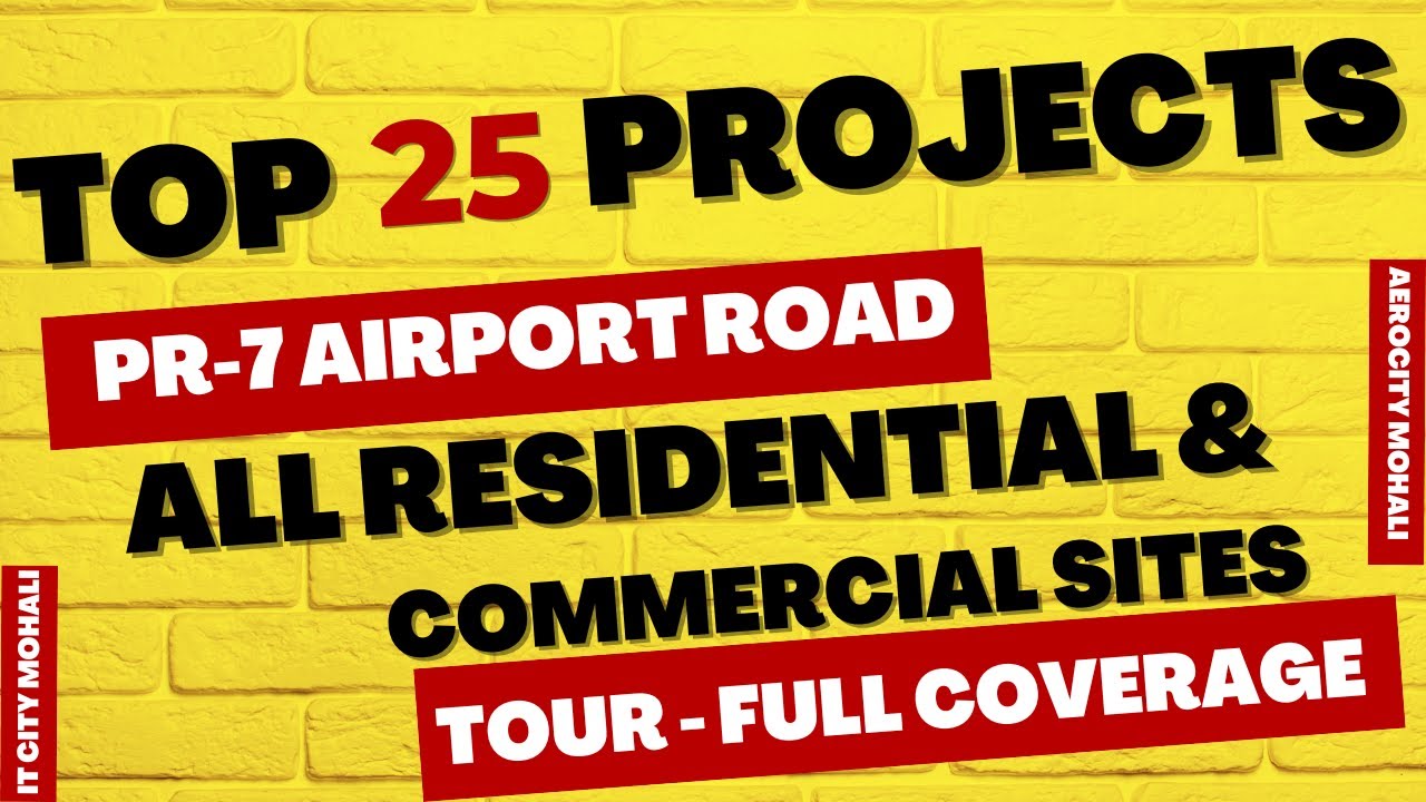 Airport Road All Project Tour With Full Details Location, Price & Size Also IT city & GMADA Aerocity