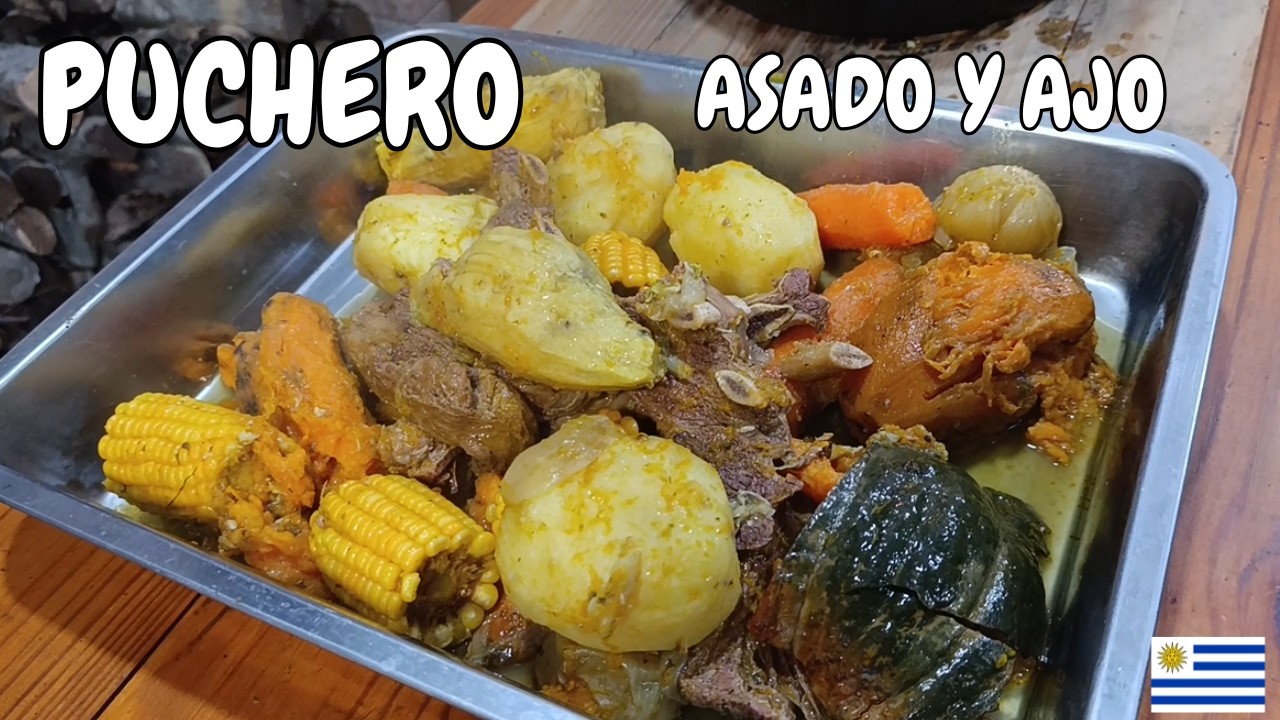 PUCHERO CRIOLLO con MUCHO AJO. CREOLE STEW with A LOT OF GARLIC.