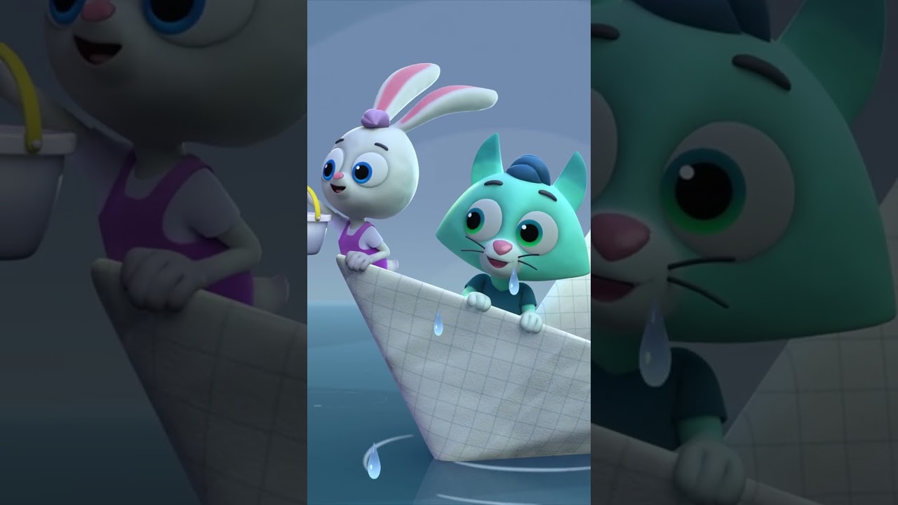 The rain won't stop☂🌧 How to help Wolfy? | Beadies Nursery Rhymes & Kids Songs