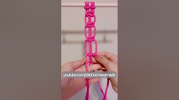 macrame basic knot tutorial for beginners - square knot picot