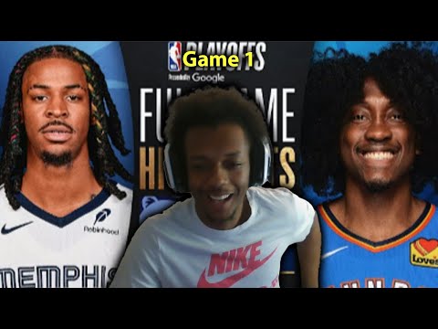 TurnMeUpMark Reacts To Memphis Grizzlies vs Oklahoma City Thunder Game 1 2025 NBA Playoff Highlights