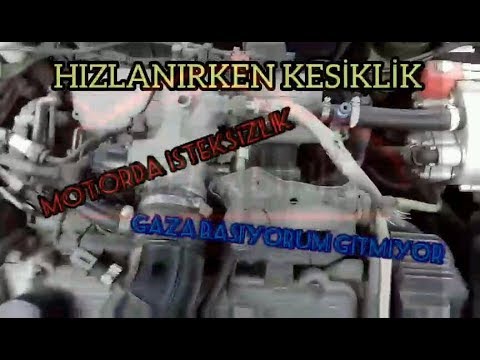 Araba Basıyorum Gitmiyor, Hızlanırken Kesiklik Oluyor, Motor İsteksiz Gaza Geç Tepki Veriyor