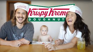 Trying EVERY Krispy Kreme Donut Flavor *21 donuts*