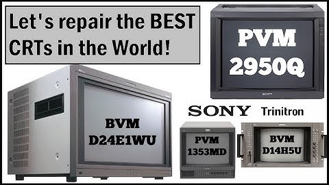 Sony BVM D24E1WU, PVM 2950Q & MORE!  What repairs are coming next?  Thanks for 2 Years of CRT repair