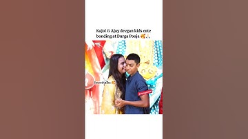 Nysa devgan & Yug devgan cute siblings bonding❤️😘#bollywood#ajaydevgan#nysadevgan#kajol#durgapuja