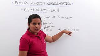 Boolean Expression Representation in Product of Sum Form