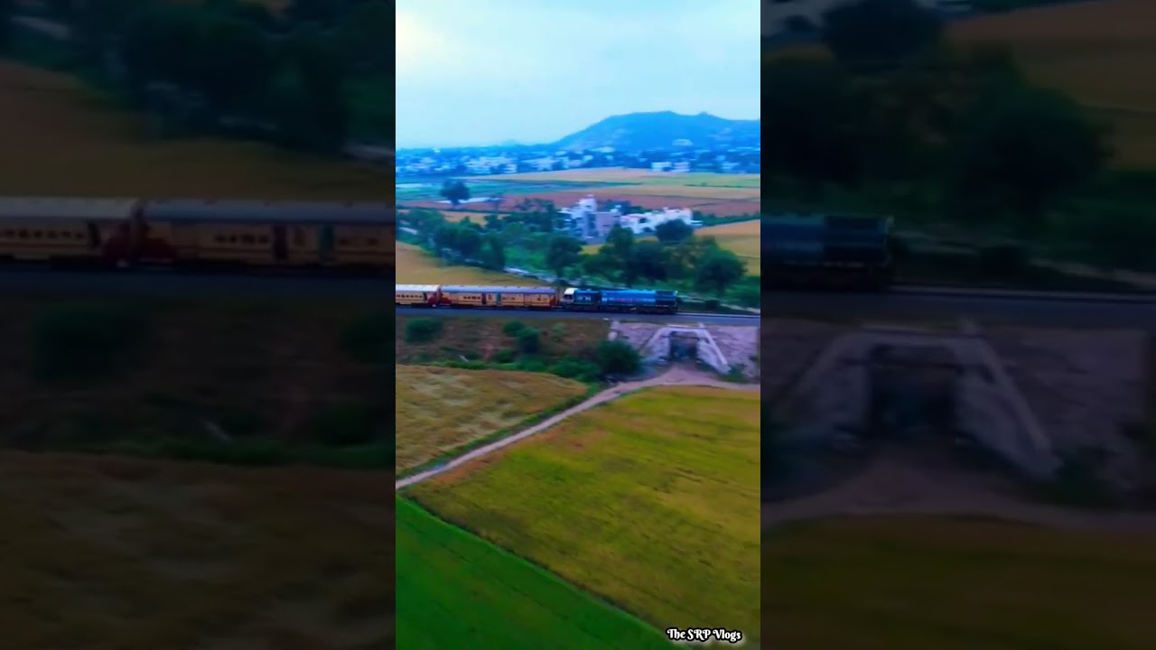Drone shoot in indian railway Train | Drone se video kaise banate hai 