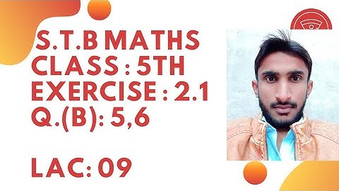 Test Preparation S.T.B Math Class 5th H.C.F Q.(B): 5 & 6 Following by Division Method video 2022