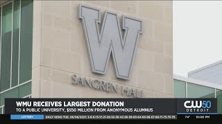 WMU Receives Record-Breaking Anonymous $550M Donation