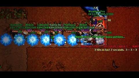 [ Tibia 8.6 ] Xarios Sin - Setron and the Boyz - Gotta EBEAM that line ;) [NoxiousOT]