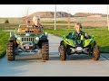 Tug-of-War 2 - Power Wheels Jeep vs Dune Racer!