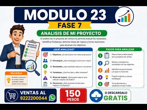 MODULO 23 FASE 7 ANALISIS DE MI PROYECTO - YouTube