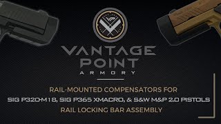 VP Armory Rail-Mounted Compensators Assembly | For SIG P320-M18, P365 XMACRO, & S&W M&P 2.0 Pistols