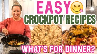 EASY CROCKPOT DINNER IDEAS | WHAT'S FOR DINNER | SLOW COOKER RECIPES | JESSICA O'DONOHUE