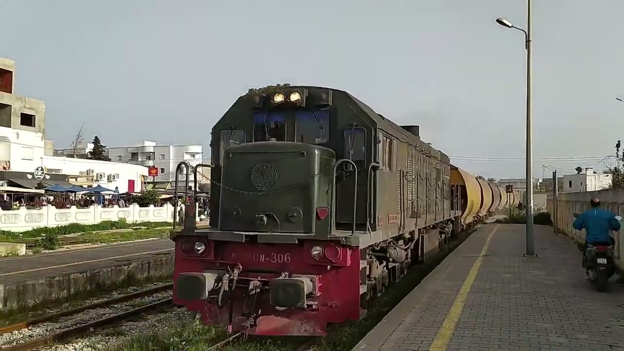 Compilation of Freight Trains Passing by Bir Bouregba in Tunisia قطارات البضائع تمر من بئر بورقبة