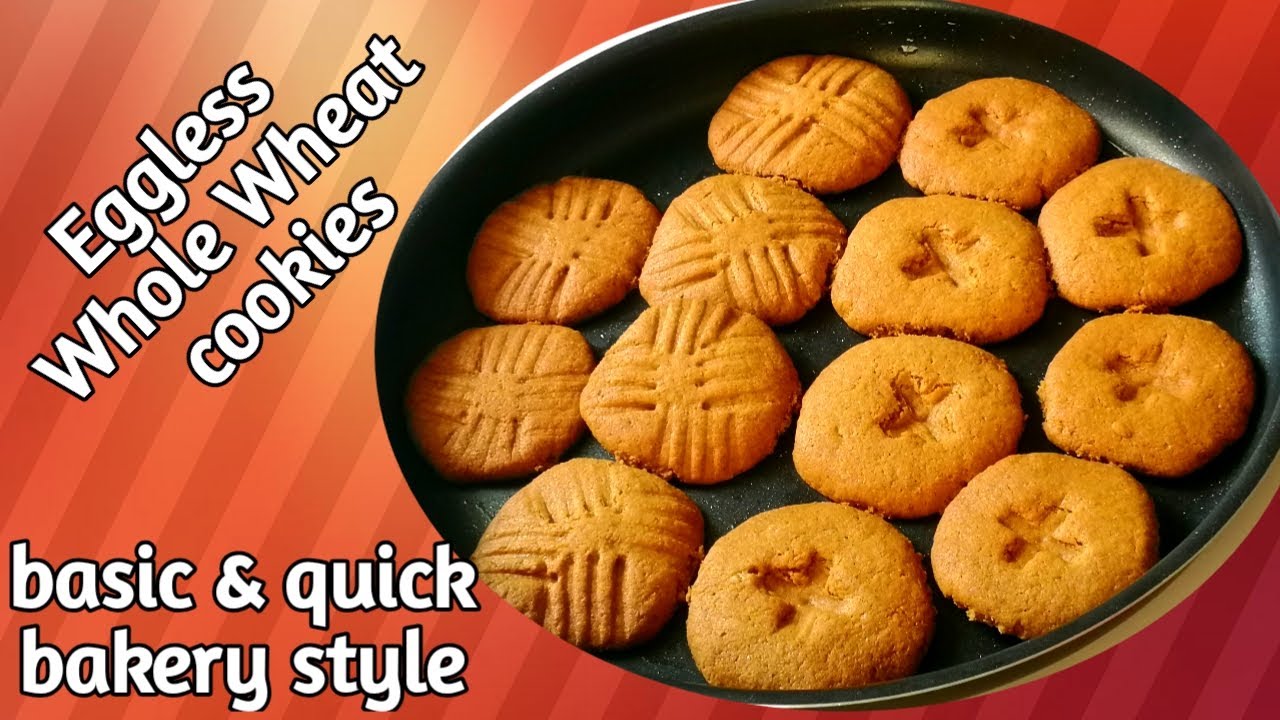 Basic, easy, quick & healthy Whole Wheat cookies/ make once and store