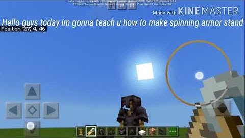 (MCPE) HOW TO MAKE SPINNING ARMOR STAND IN ONE COMMAND (NO MODS)