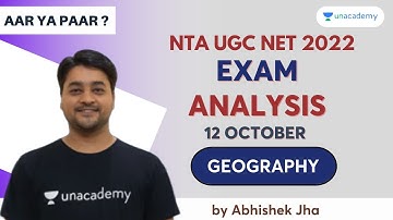 Aar ya Paar?? Exam Analysis - 12th October 2022 | Geography | NTA UGC NET 2022