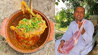 Masala Mutton Raan Recipe by Mubashir Saddique | Village Food Secrets