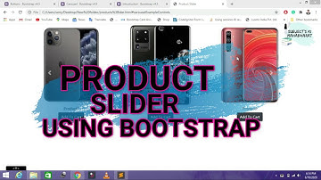 How to create product slider with bootstrap 4