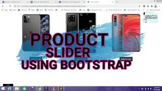 How to create product slider with bootstrap 4