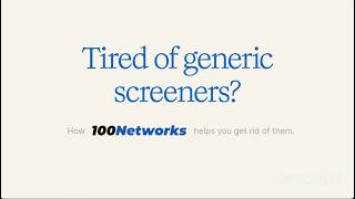 One AI Interview That Replaces Three Rounds | 100Networks screenshot 4