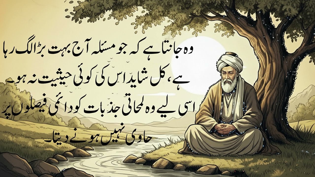 “Duniya mein sab se tez cheez ghussa hai. Yeh lamhon mein paida hota hai, lamhon mein bhadakta hai