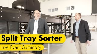 Live Event of the Interroll Split Tray Sorter  Livestream Highlights