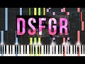 Impossible Piano Remix: Disfigure - Blank (Synthesia)