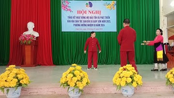 Hội nghị tổng kết hội bảo tồn sán dìu xã giáp sơn, lục ngạn, Bắc Giang 2023