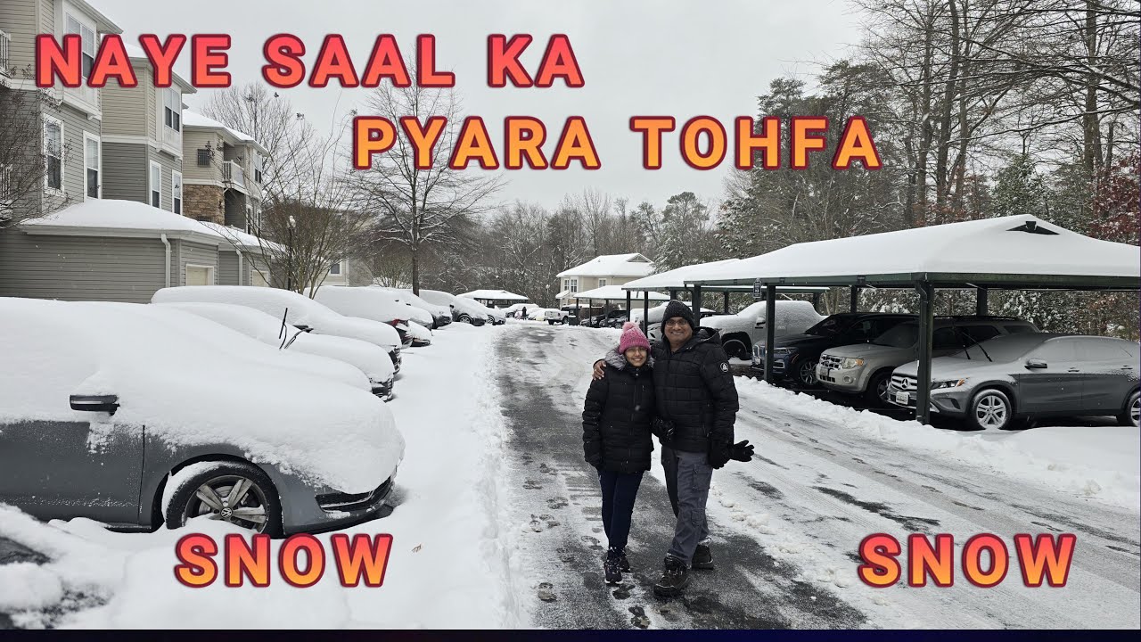 First Snowfall of 2025 | Snowfall Due to Winter Storm | Fairytale Snowfall | Indian Vlogger in USA